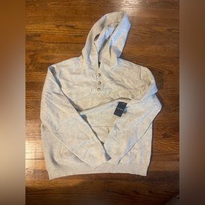 Mens Lucky Brand sweater hoodie - grey - size large